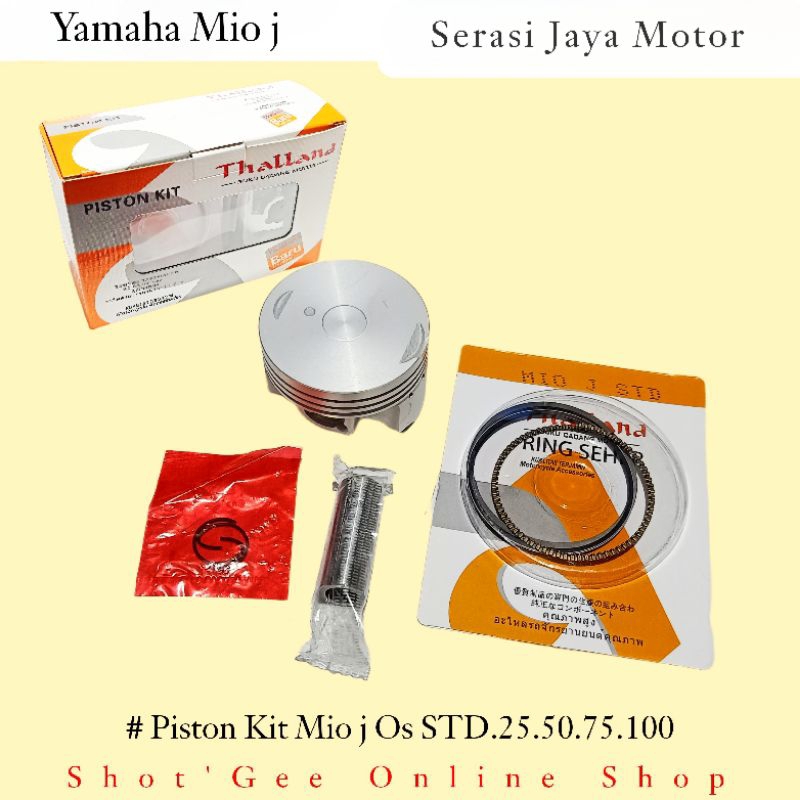 PISTON KIT SEHER MIO J/SOUL GT115/FINO 115/XRIDE115