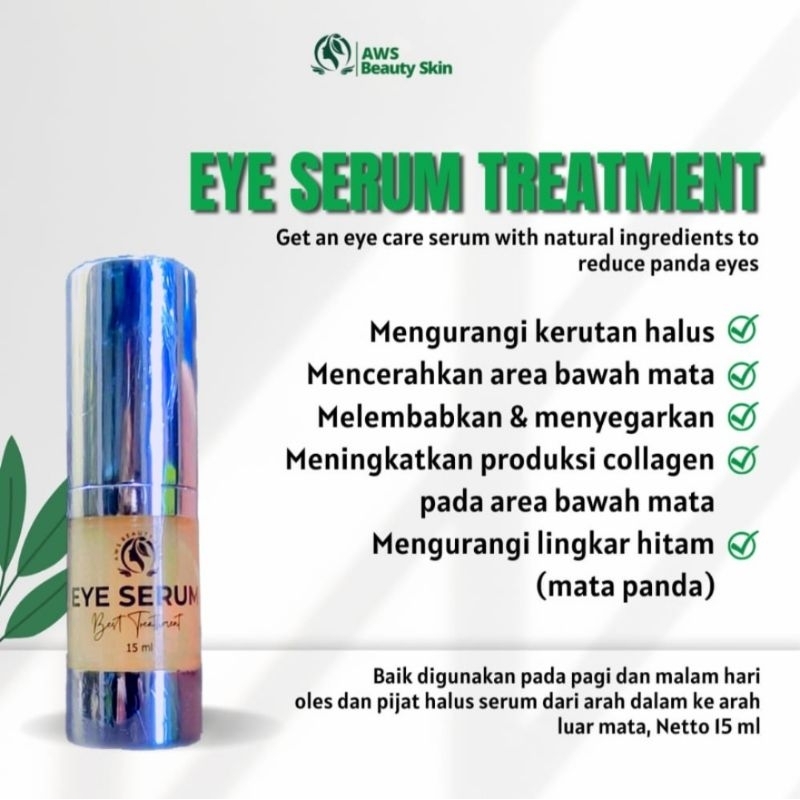 //READY//TANYAKAN DULU AGAR STOCK D UBAH HAL INI UTK MENGHINDARI PENALTI SHOPEE - AWS Eye Serum