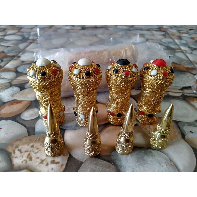 ornamen tongkat elegan bentuk bulat