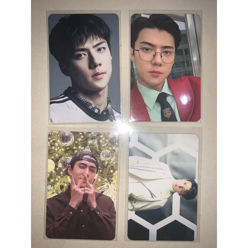 [BACA DESKRIPSI -> WAJIB TAMBAH PACKING] Photocard PC EXO Sehun Official | pink christmas, Countdown