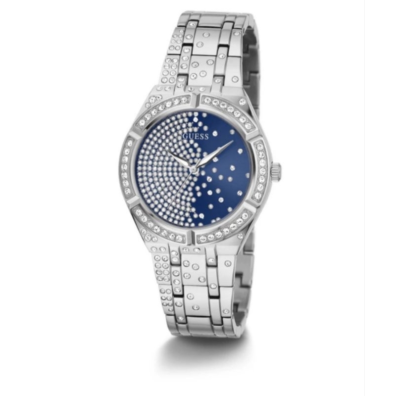 GUESS GW0312L1 Original AFTERGLOW Jam Tangan Wanita Analog Silver Biru