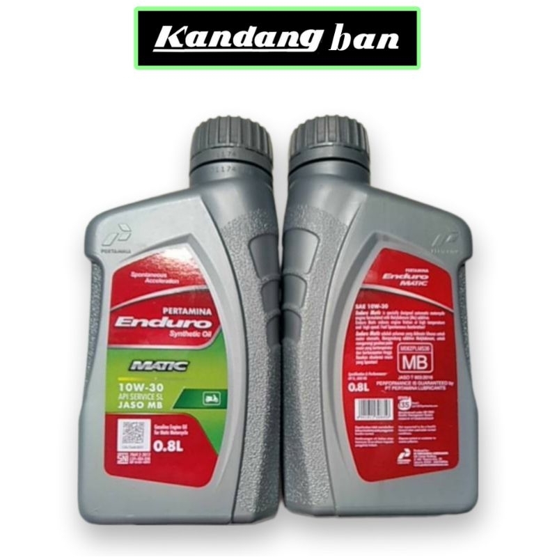 OLI MESIN ENDURO MATIC SYNTHETIC 10W-30 0.8L UNTUK SEMUA MATIC HONDA,YAMAHA,SUZUKI
