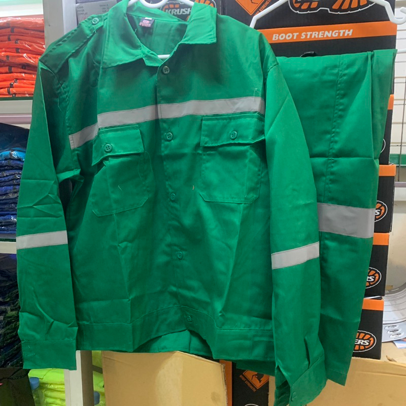 Wearpack Safety Proyek Lengan Panjang - Baju Celana Safety  Proyek