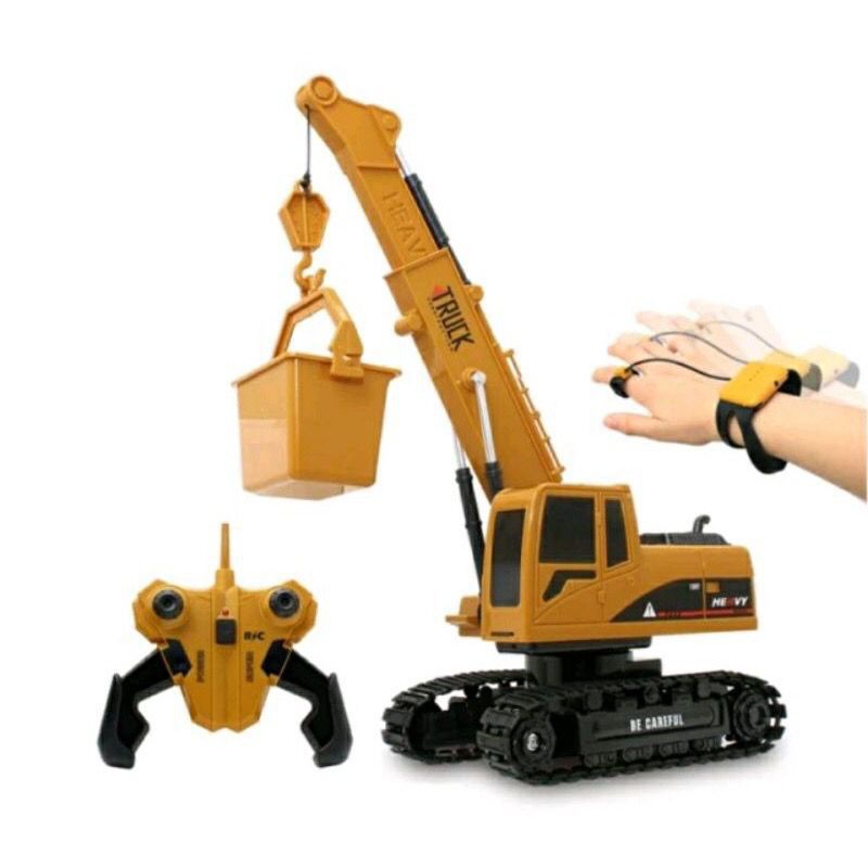 Mainan Remote Control Mobil Construction Crane 2.4G RC Crane 689-802