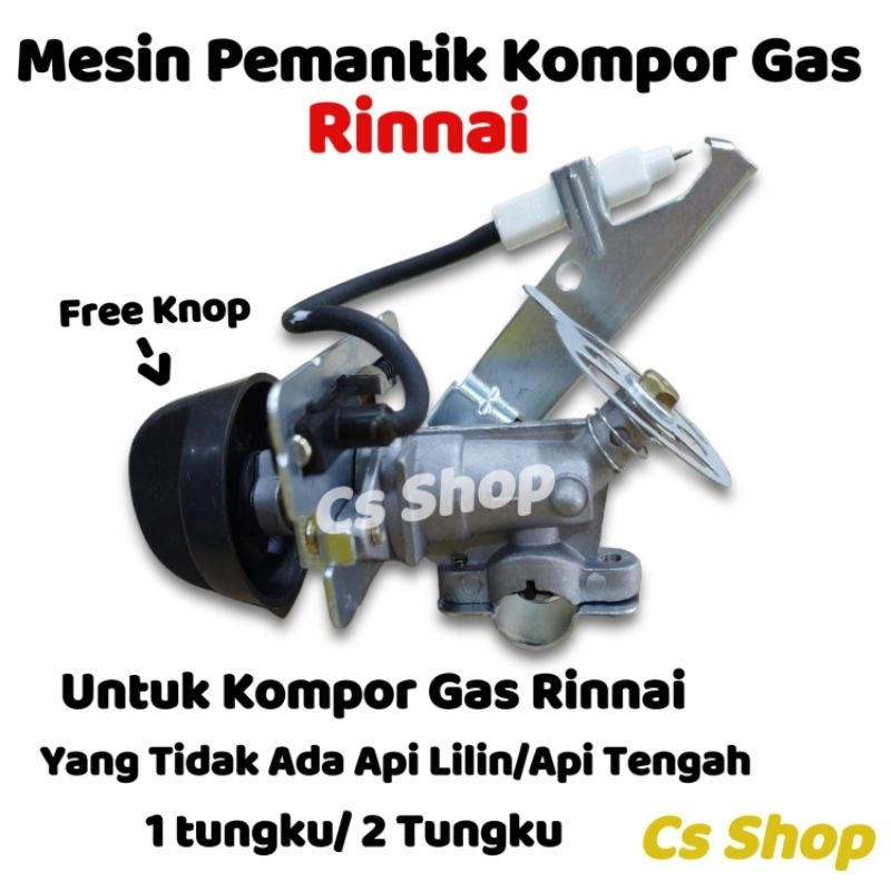 Mesin Pemantik Kompor Gas Rinnai Single Original/Pemantik Kompor Gas Single Tanpa Api Lilin(Api Tengah Kecil)