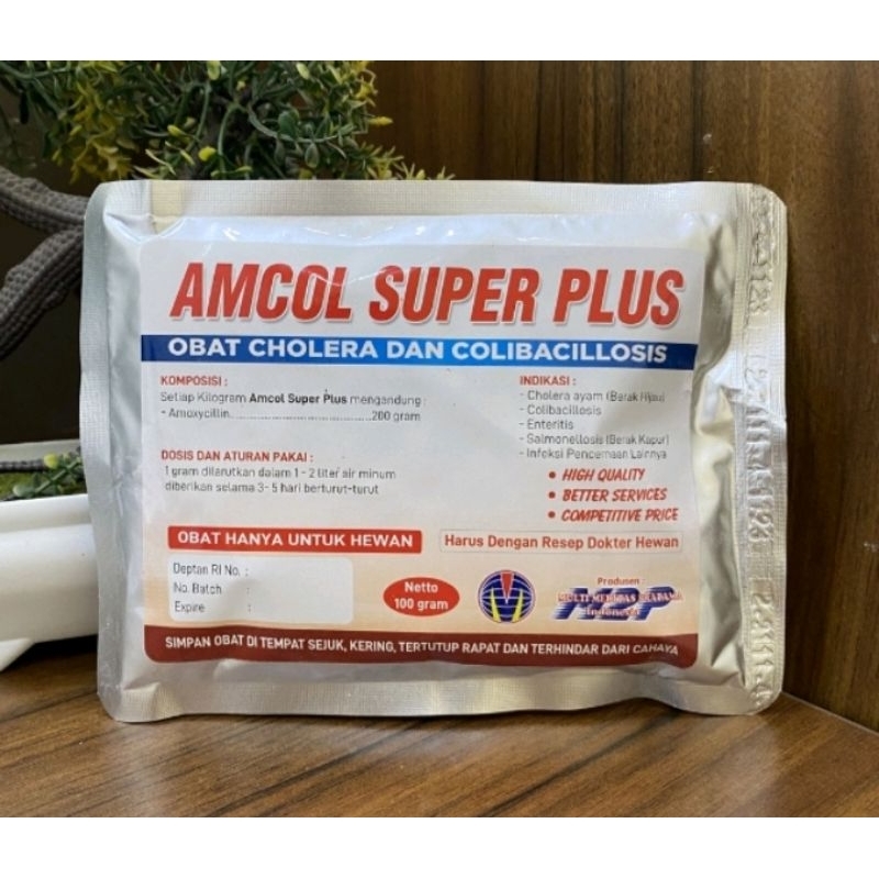 AMCOL SUPER PLUS ll OBAT CHOLERA DAN COLIBACILLOSIS UNTUK AYAM