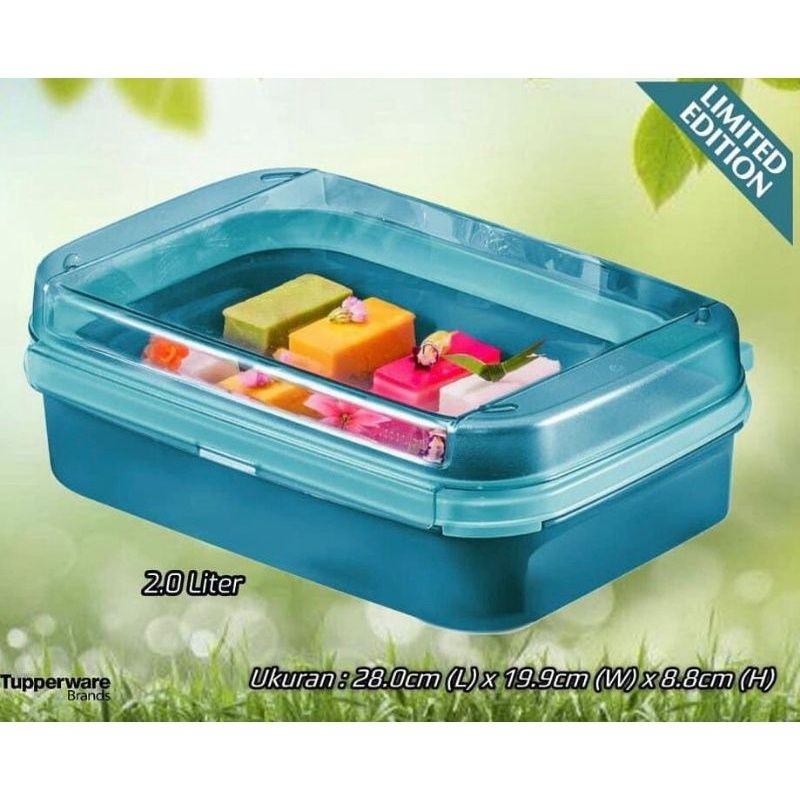 Ezy keeper 2L / signature 2L / tempat lapis/Ezy rectanguler keeper