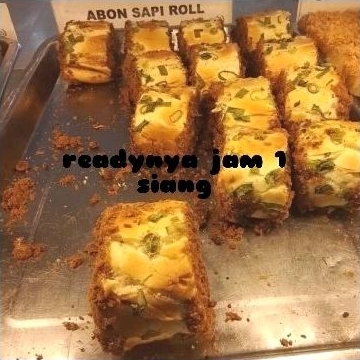 

Roti SUISSE hayam wuruk/abon sapi roll / abon ayam roll (minimal PESAN 10 ROTI campur, sesama SUISSE