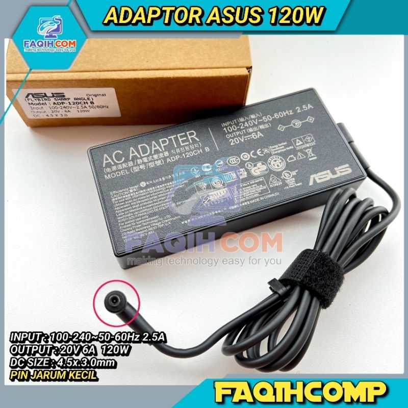 Adaptor Adapter Charger Asus VivoBook Pro 14X 15X 16X Oled 20V 6A 120W DC (4.5*3.0mm)