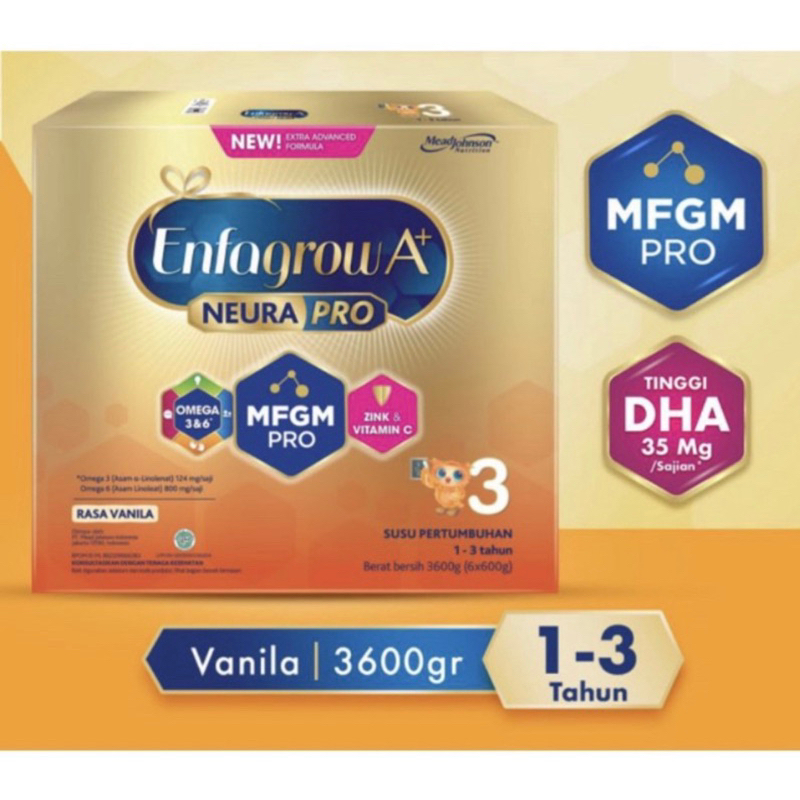Susu Enfagrow A+3 Vanilla 3600gr