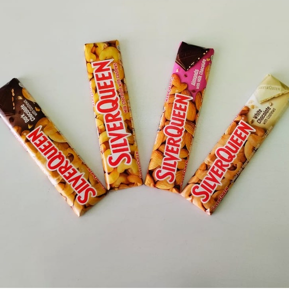 

SILVERQUEEN Milk Chocolate Almond/Cashews/Dark & White Chocolate 55gram Kacang Mede dan Almond