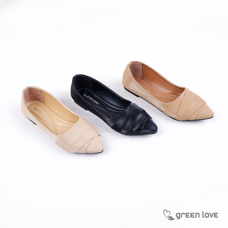 GL EG 17 FLATSHOES / SEPATU FLAT SHOES MURAH NYAMAN BERKUALITAS / SEPATU TEPLEK / GREEN LOVE GREENLO
