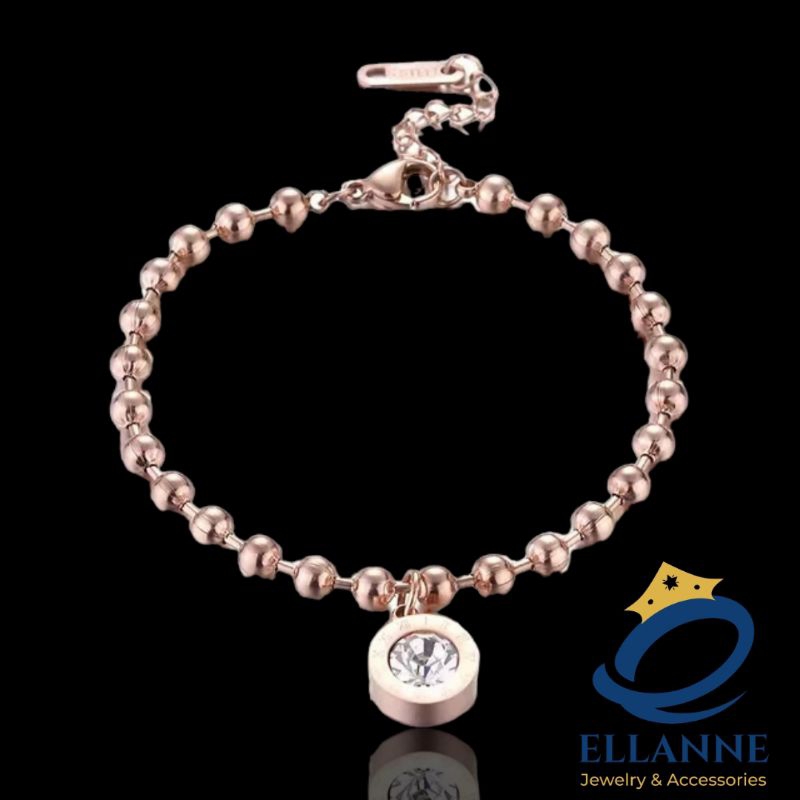 Ellanne - Gelang Bracelet Daisy Charm Titanium