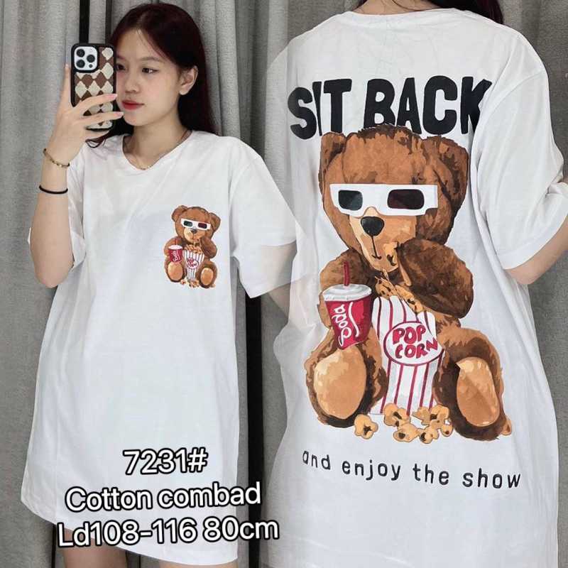 kaos oversize bear/kaos jumbo