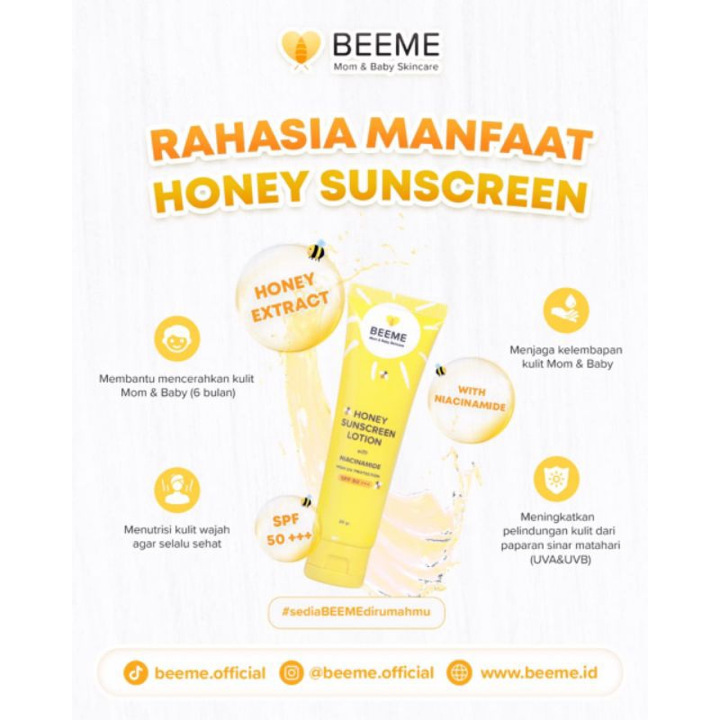 Paket Beeme Sunscreen Niacinamide &amp; Sabun Beeme Natural 3in1