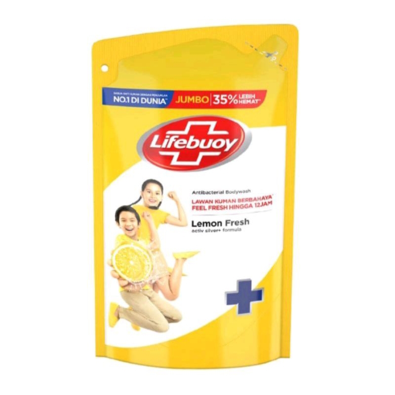 LIFEBUOY Sabun Mandi Cair/bodywash Antibacterial Total 10 Pouch 825ml