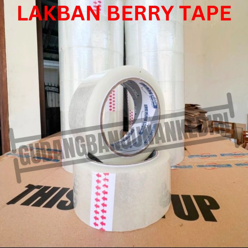 isolasi lakban bening coklat berry tape solasi packing