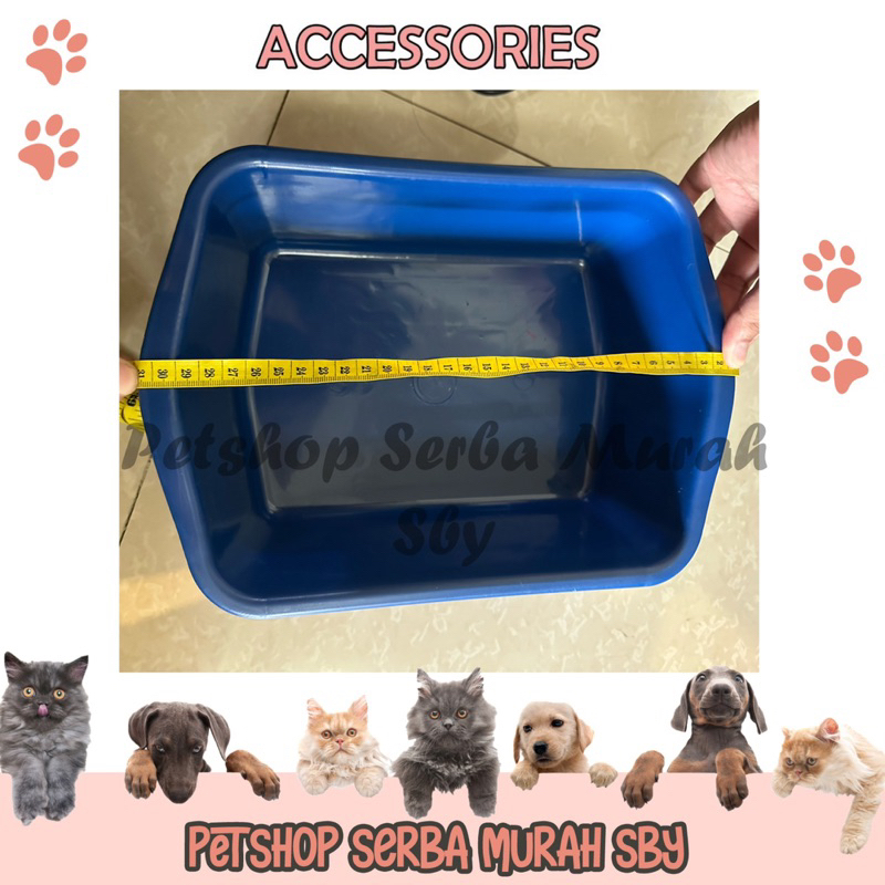 Litter Box SMALL / KECIL Tempat Untuk Pasir Kucing - Accessories Hewan Peliharaan