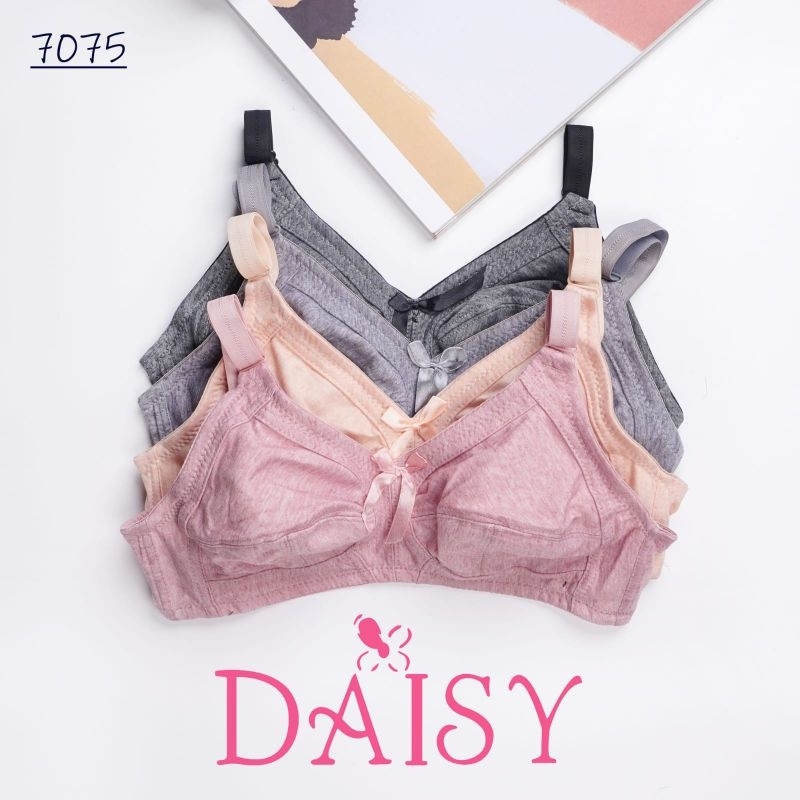SPORT BRA DAISY 7075 BAHAN KATUN TANPA KAWAT/TANPA BUSA KAIT 3