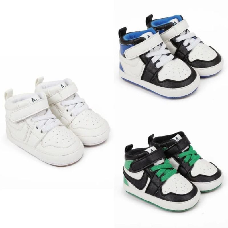 Sepatu Bayi Laki Laki 0 - 12 Bulan Terbaru / Sepatu Bayi Cowok JDN 1 3 6 9 12 Bulan Murah