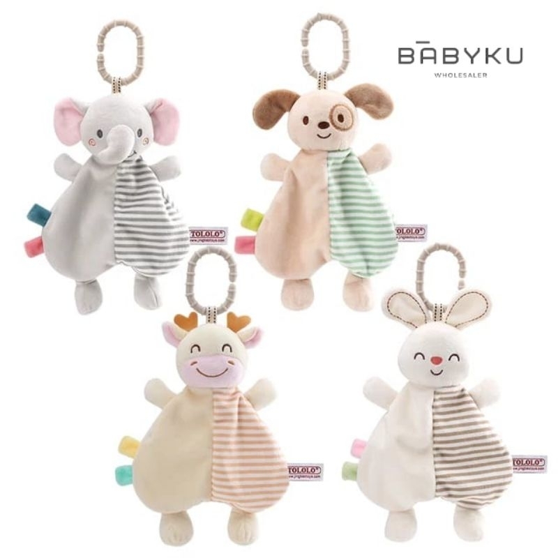 Mainan boneka gantung stroller / Boneka kain bayi / Mainan motorik bayi