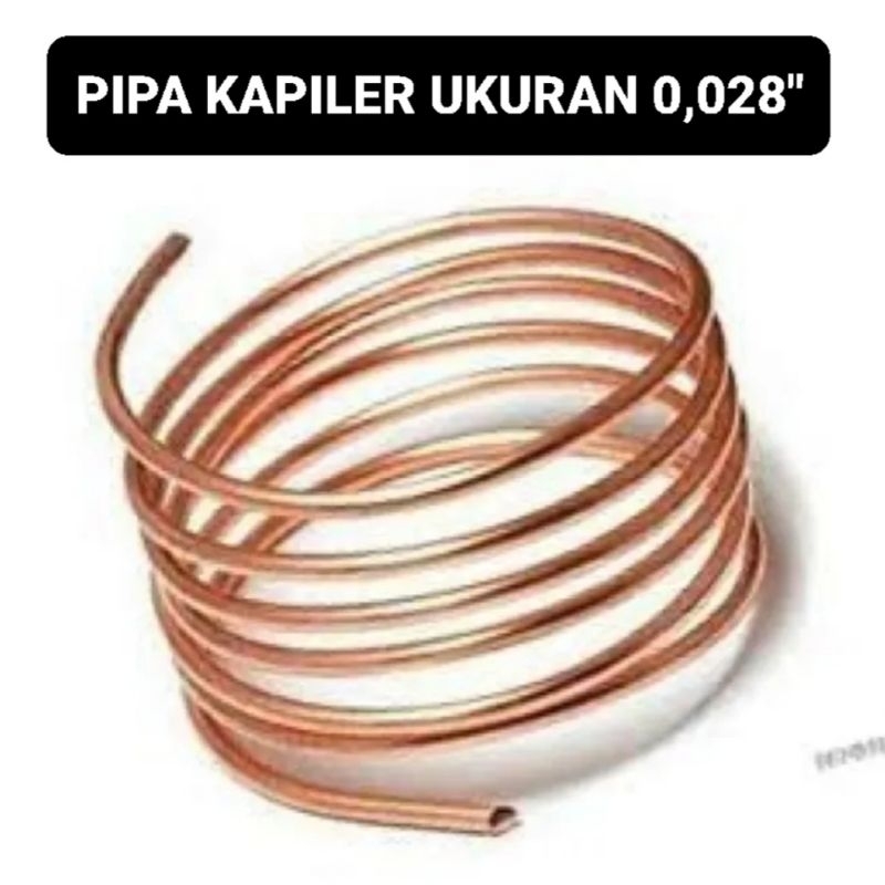 (PER METER) Pipa Kapiler Tembaga Ukuran 0.028&quot;