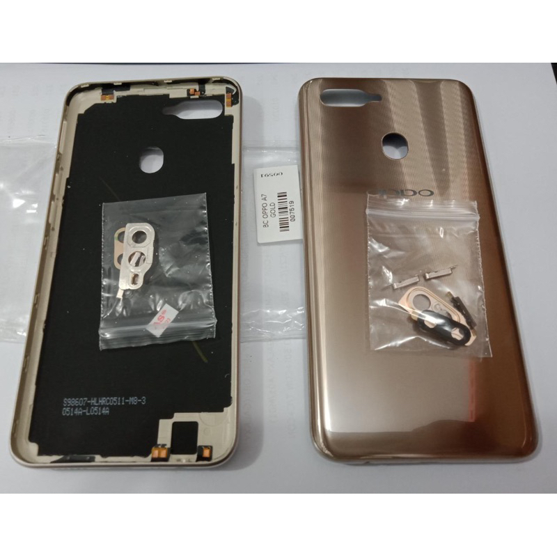 COVER BELAKANG OPPO A7 GOLD