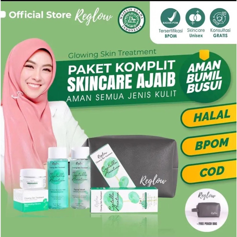 ( Bisa COD ) Paket pemula skincare reglow by dr.shindy aman busui bumil bpom original