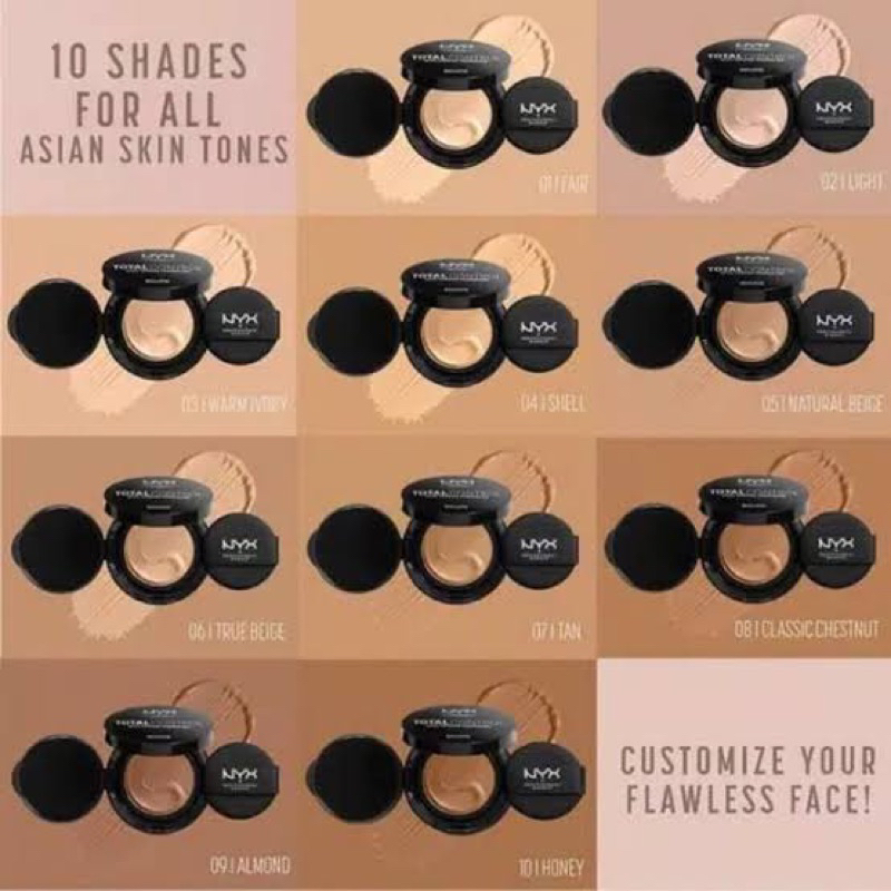 NYX Professional MakeUp Total control Mesh Cushion Foundation Make Up - 06 True Beige