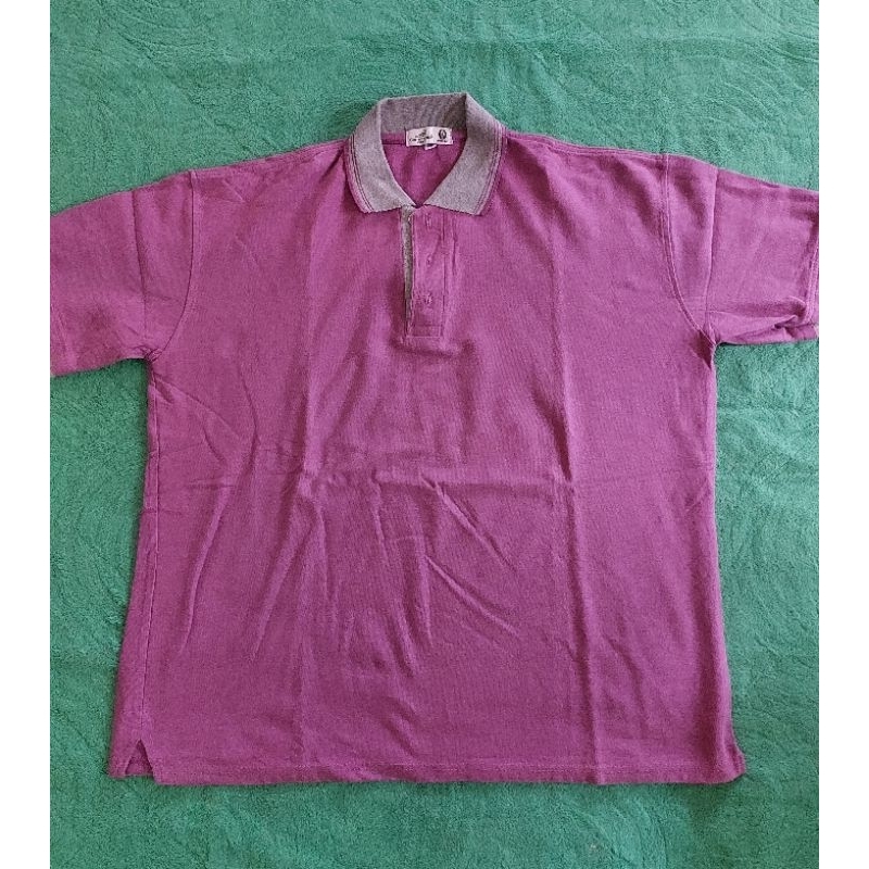 Big Size Kaos Kerah Jumbo pria ungu muda New