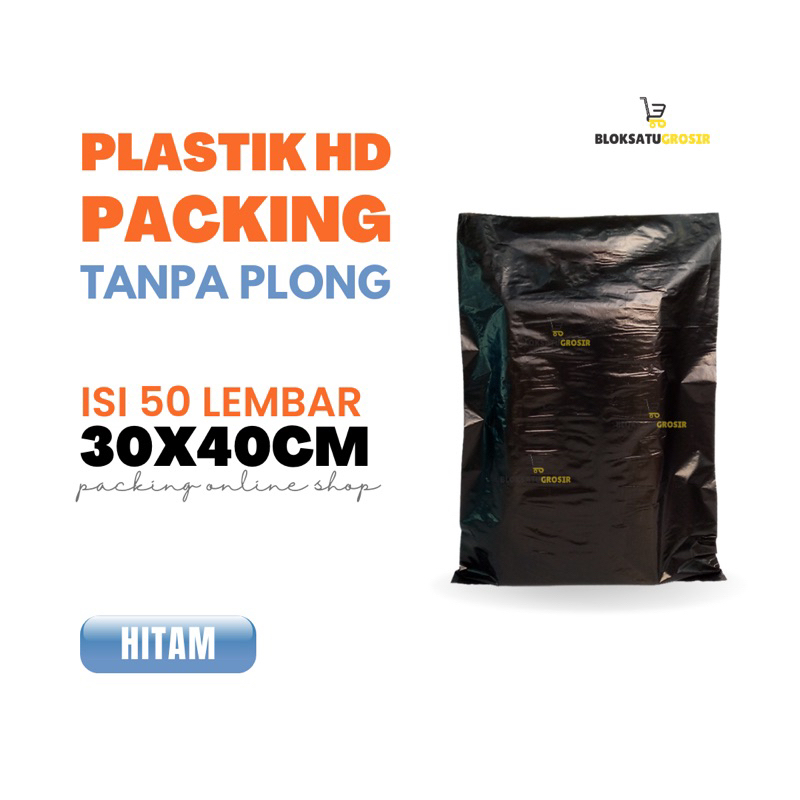 

Plastik Kemasan Online Shop Hitam Uk. 30x40 (isi 50 lembar) Plastik Kemasan Olshop / Plastik HD