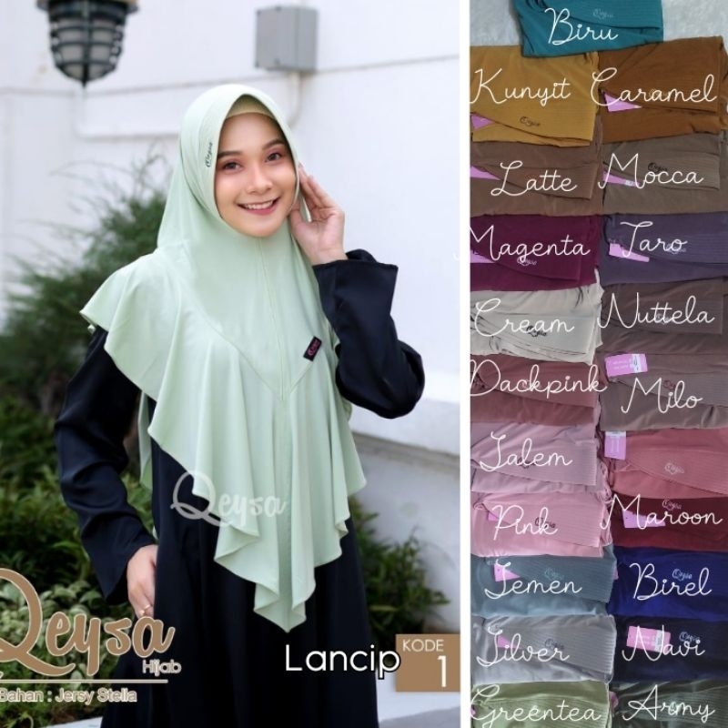 jumbo lancip by Qeysa Hijab (Bisa Cod)