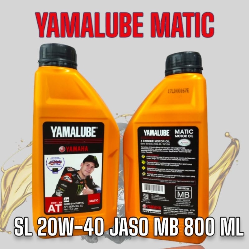 Oli Yamalube Matic Sj 20w-40 Mb 800Ml Motor Matic Yamaha