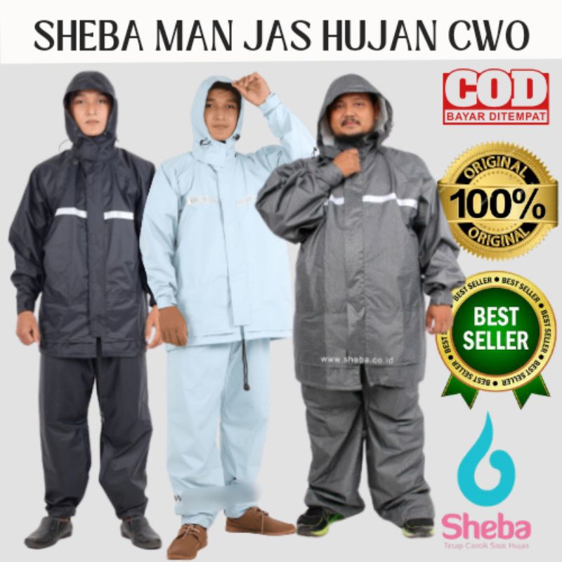 SHEBA JAS HUJAN SETELAN PRIA URSYALIM STANDAR & JUMBO