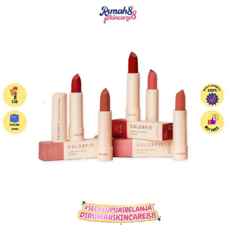 WARDAH Colorfit Ultralight Matte Lipstick