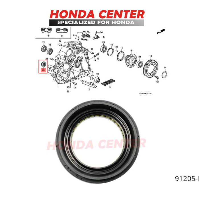 Seal cv joint as roda as kopel cople drive kanan kiri honda odyssey ra6 2001 2002 2003 2300cc