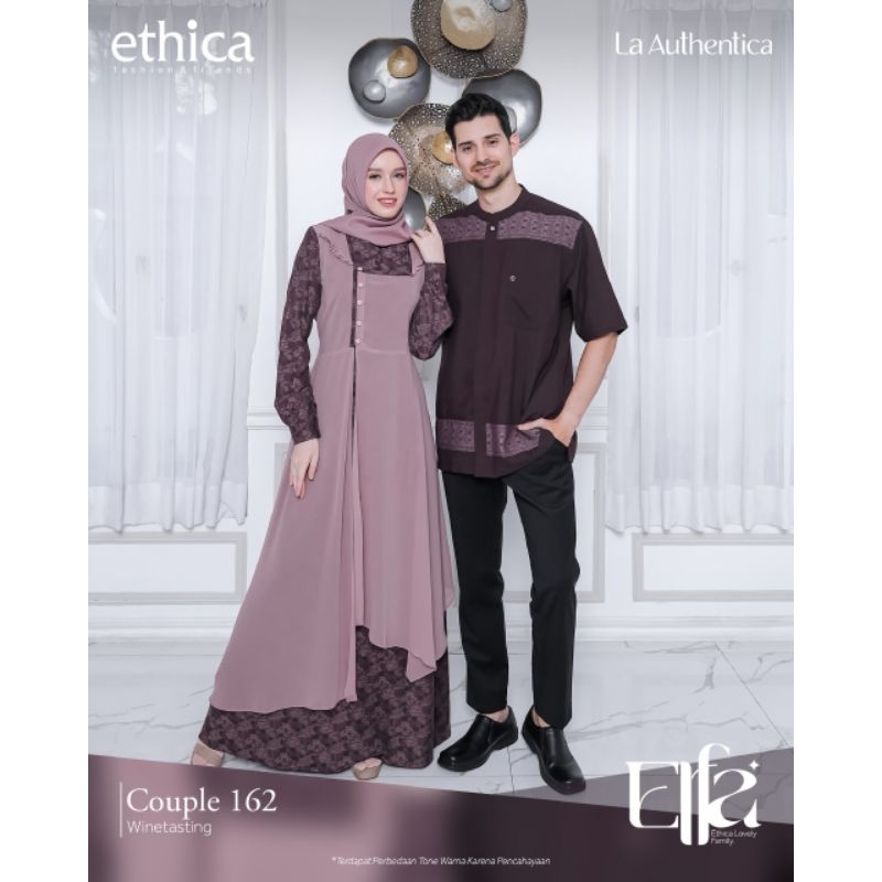 TERMURAH | BEST SELLER | SARIMBIT SET COUPLE KELUARGA ELFA WINETASTING BY ETHICA | KAGUMI 275 | KAHF