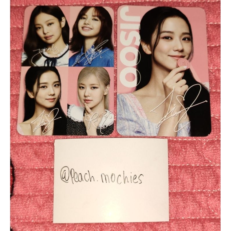 blackpink x oreo photocard jisoo group