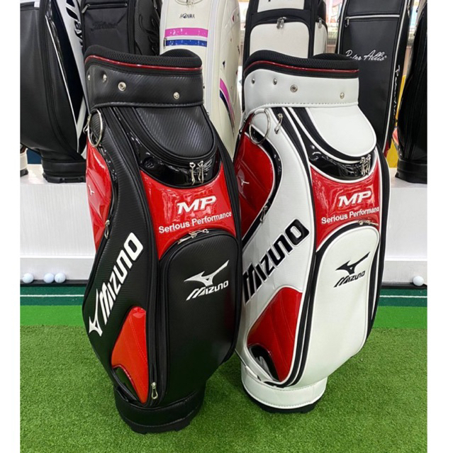 Golf Mizuno Water Tas Golf Waterproof Hitam Putih untuk Perlengkapan Golf Tas Golf Mizuno Water Prof