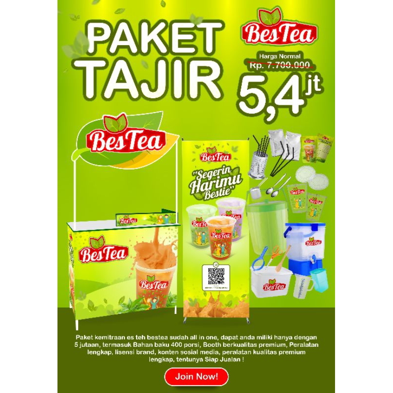 

FRANCHISE MINUMAN PAKET USAHA MINUMAN KEKINIAN ES TEH BESTEA PREMIUM