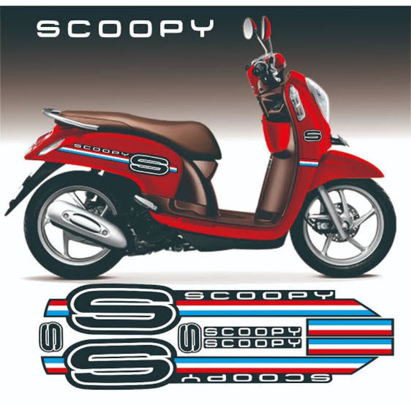 stiker Cutting untuk motor Scoopy/ striping motor Scoopy keren