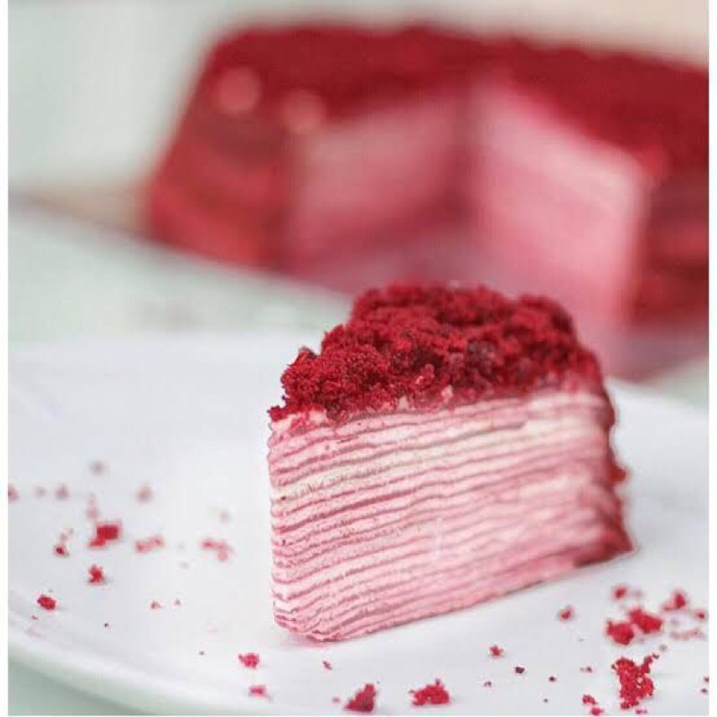 

MILLE CREPE RED VELVET 1, GREENTEA 1, TIRAMISU 1