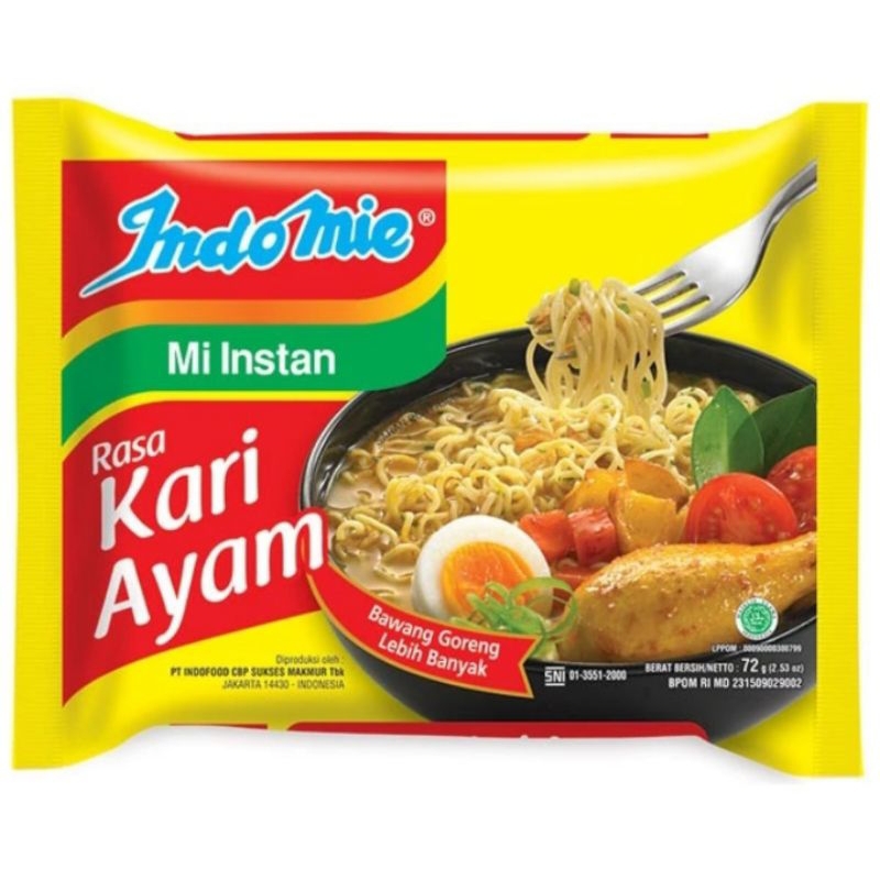 

HALAL Indomie Kari Ayam 72 gr