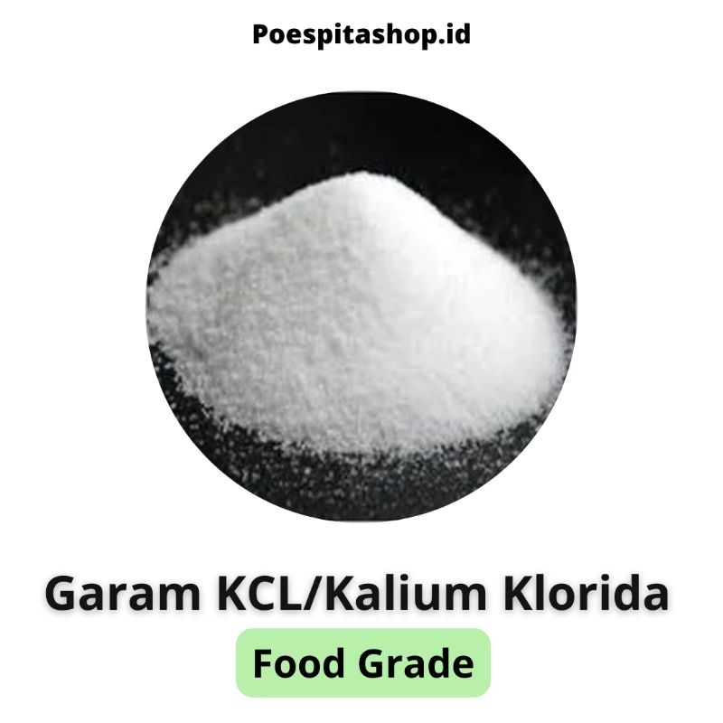 

500 gr garam KCL Food Grade/ Kalium Klorida/KCL putih/pottasium chloride