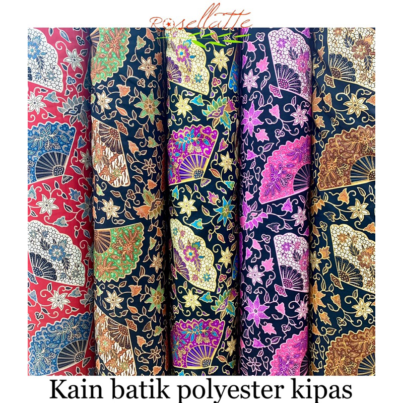 Kain Batik Polyester Kipas