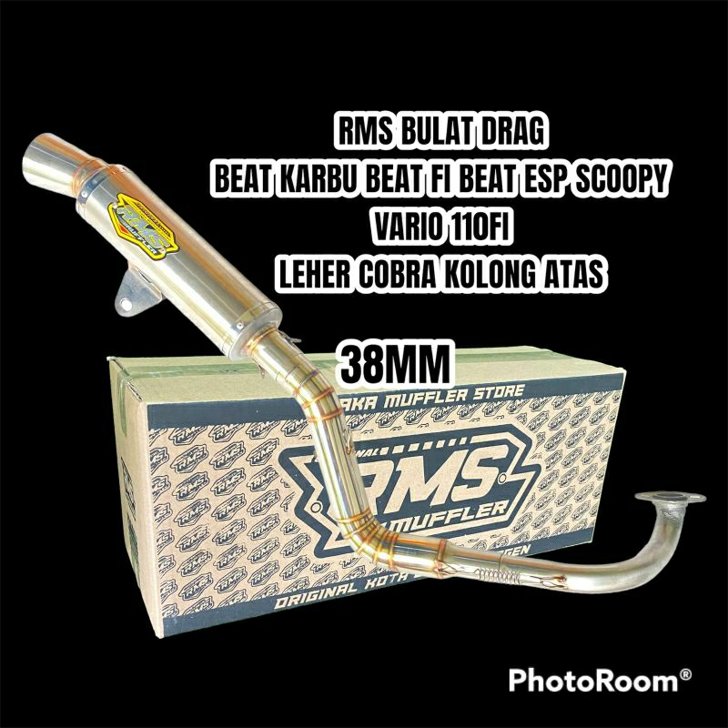 KNALPOT RMS BEAT KARBU BEAT FI BEAT ESP BEAT STREET SCOOPY VARIO 110 FI BULAT DRAG COBRA SAMLONG DM3