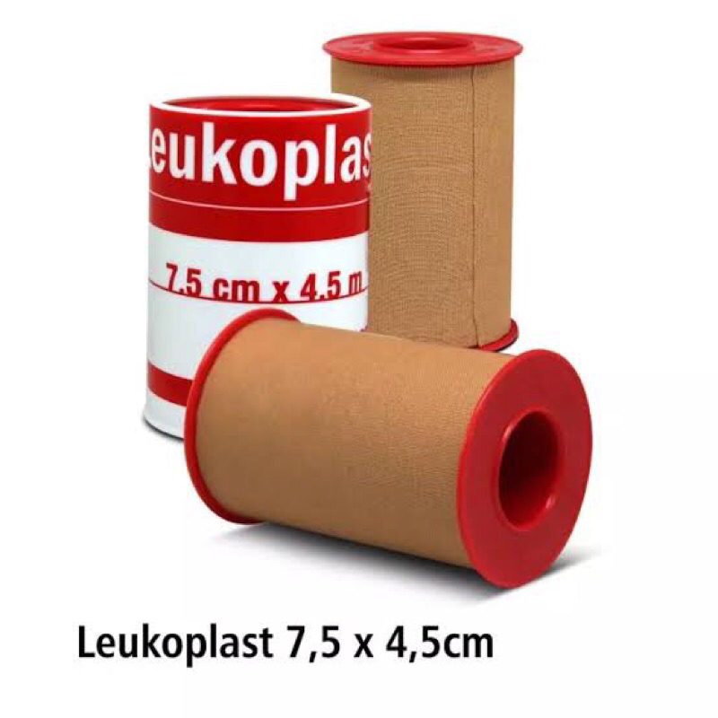 Plester Kain Leukoplast 7.5cm x 4.5m BSN Plester Coklat Roll Plester Luka #AMG