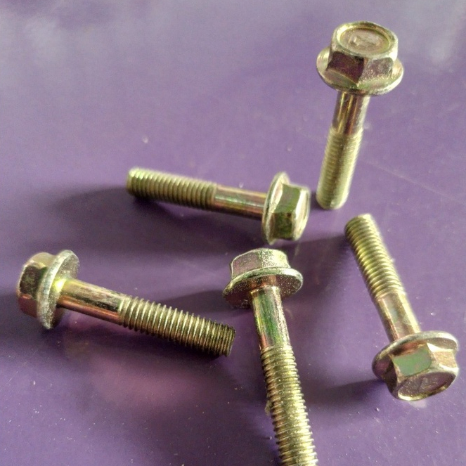 Baut Flange M8x40 /Flange bolt/baut topi/kunci 12/(per pcs)