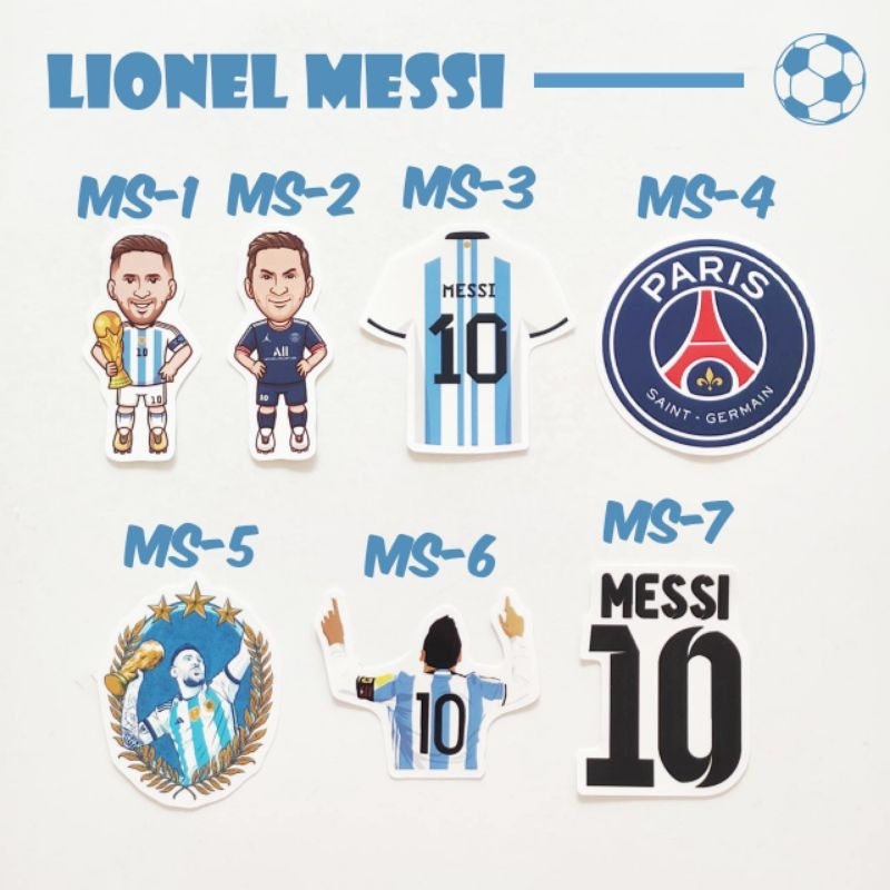 

Sticker Lionel Messi Argentina Paris Saint Germain FC PSG Football Soccer Merchandise