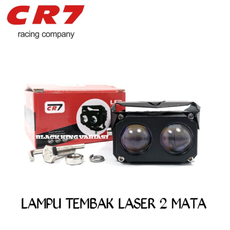 Lampu Tembak Laser Gun 2 Mata Cr 7 Lampu Laser D2 D3 Semua Motor Lampu Sql Lampu 2 Mata Cr7